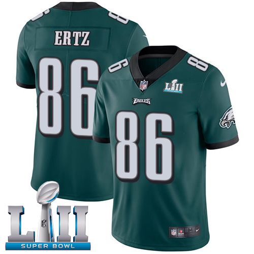 Men Philadelphia Eagles #86 Ertz Green Limited 2018 Super Bowl NFL Jerseys